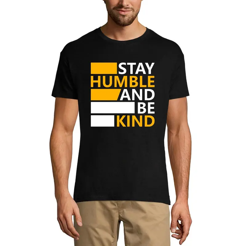 Ultrabasic Men's T-Shirt Stay Humble And Be Kind - Christian Quote Shirt For Men 1