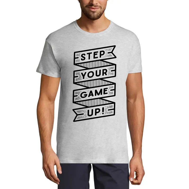 Ultrabasic Men's T-Shirt Step Your Game Up - Short Sleeve Tee Shirt 1