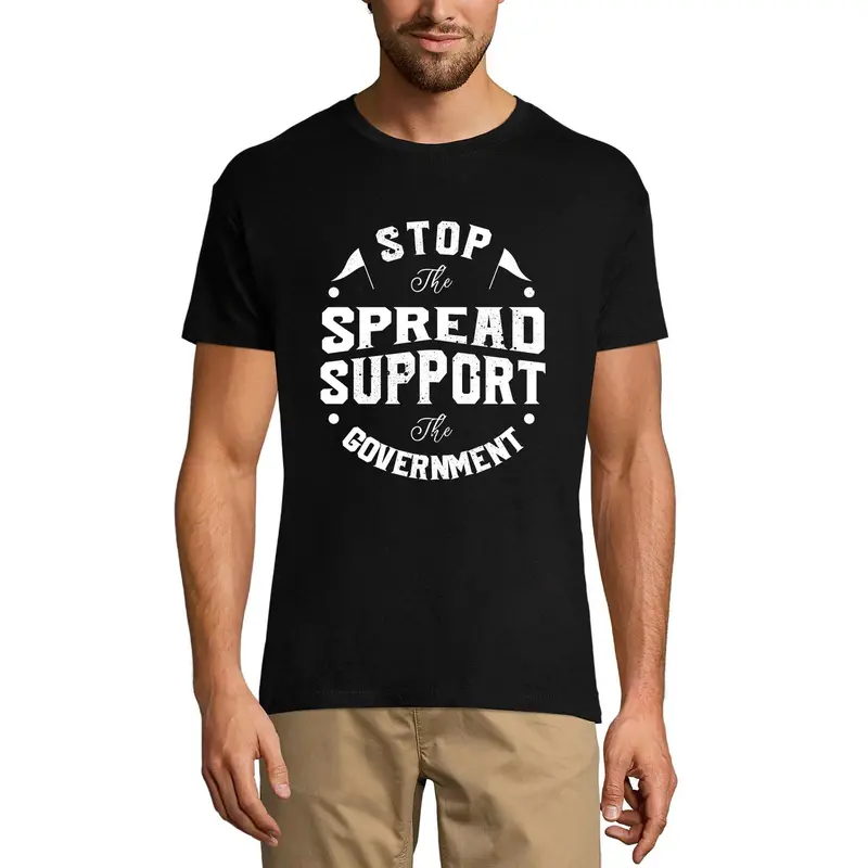 Ultrabasic Men's T-Shirt Support The Government - Political Patriots Shirt For Men 1