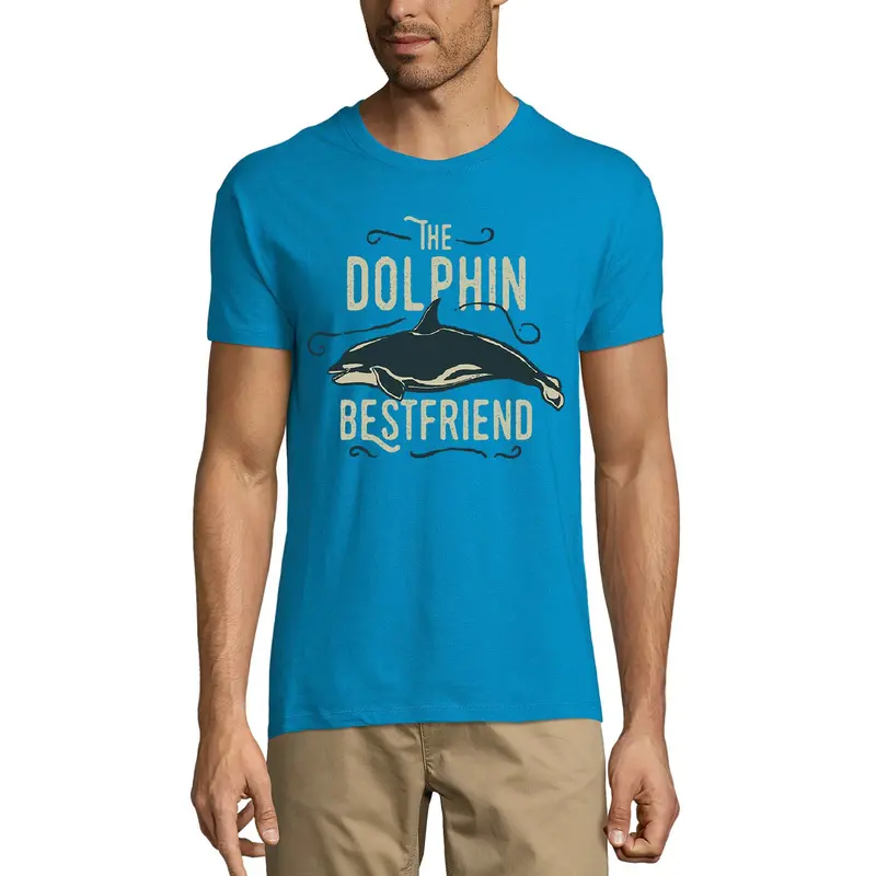 Ultrabasic Men's T-Shirt The Dolphin Best Friend - Sea Pet Shirt For Animal Lovers 1