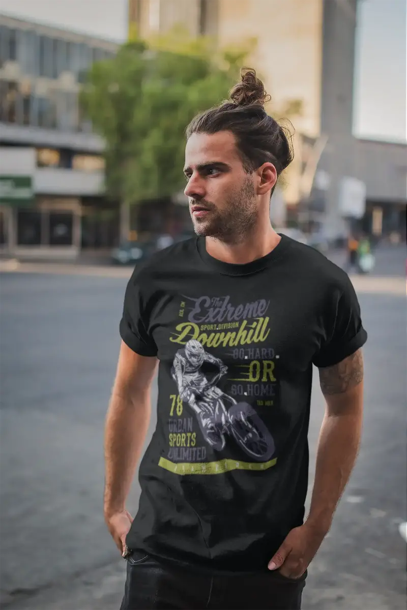 Ultrabasic Men's T-Shirt The Extreme Sport Downhill - Team Rider Tee Shirt 1
