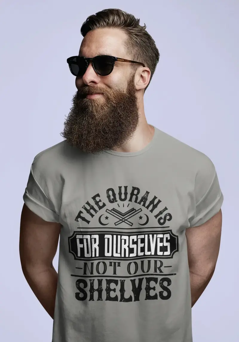 Ultrabasic Men's T-Shirt The Quran Is For Ourselves Not Our Shelves - Muslim Tee Shirt 1