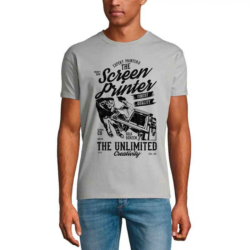 Ultrabasic Men's T-Shirt The Screen Printer Unlimited Creativity Tee Shirt 1