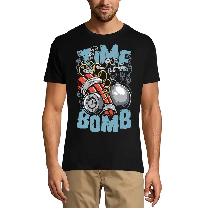 Ultrabasic Men's T-Shirt Time Bomb - Short Sleeve Tee Shirt 1