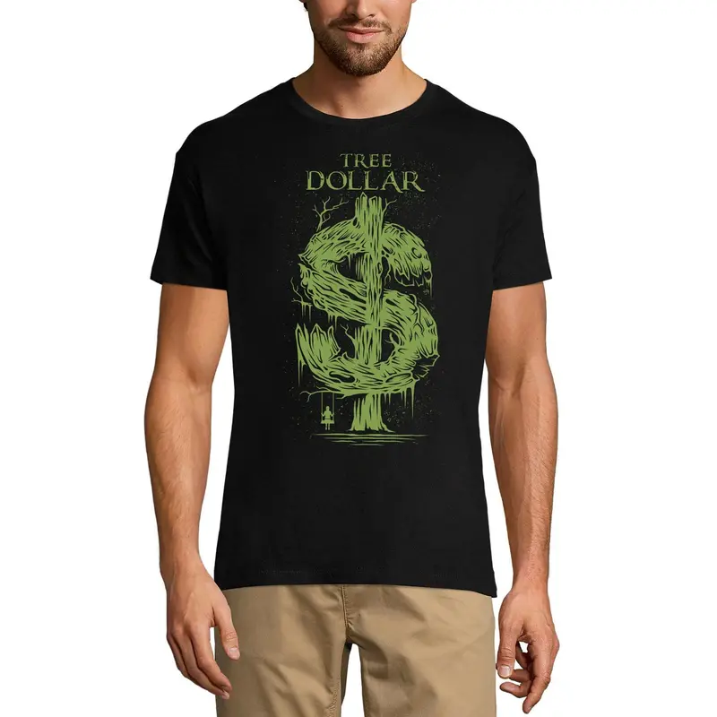 Ultrabasic Men's T-Shirt Tree Dollar - Short Sleeve Tee Shirt 1