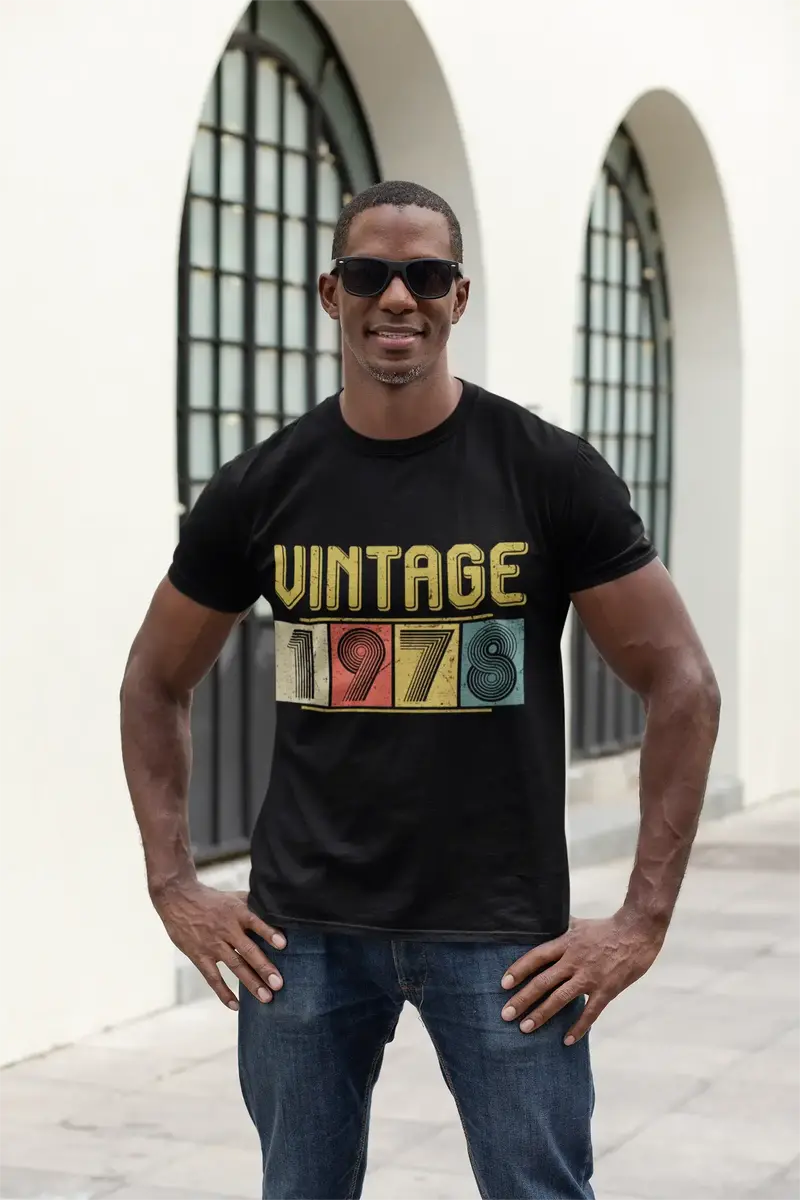 Ultrabasic Men's T-Shirt Vintage 1978 - Gift For 43Rd Birthday Tee Shirt 1