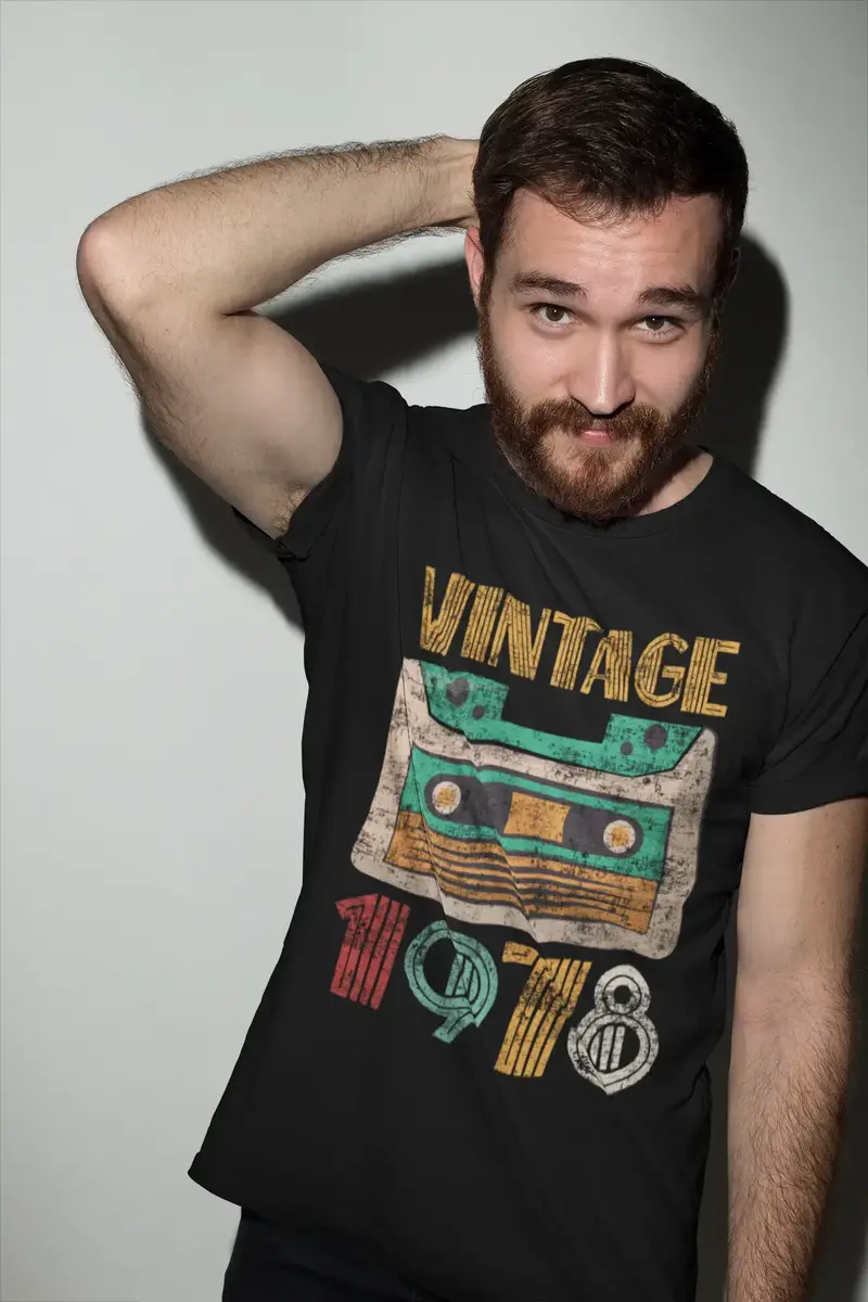 Ultrabasic Men's T-Shirt Vintage 1978 - Retro 42Nd Birthday Gift Tee Shirt 1