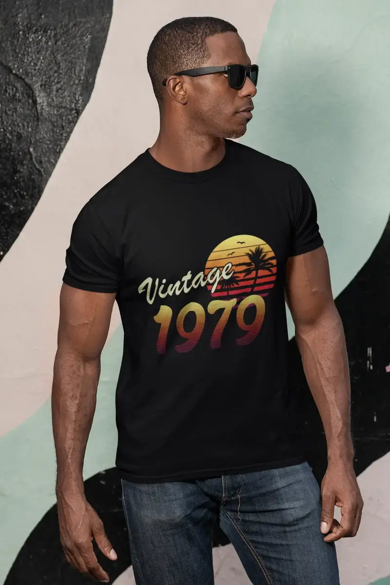 Ultrabasic Men's T-Shirt Vintage 1979 Sunset - 42Nd Birthday Gift Tee Shirt 1