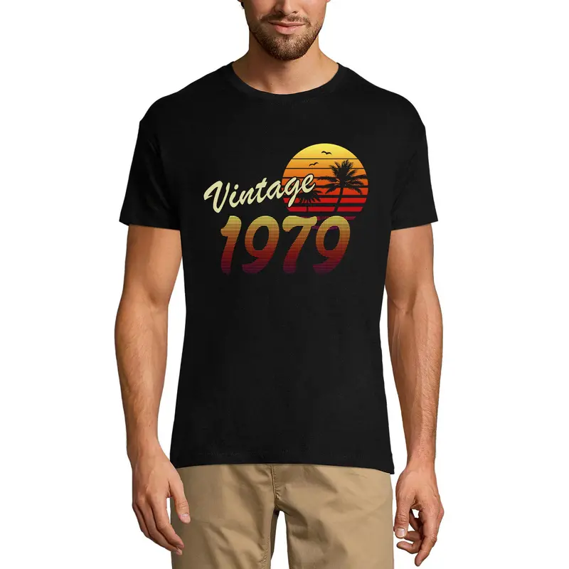 Ultrabasic Men's T-Shirt Vintage 1979 Sunset - 42Nd Birthday Gift Tee Shirt 2