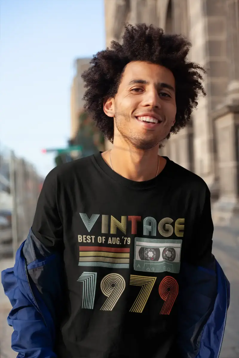 Ultrabasic Men's T-Shirt Vintage Best Of August 1979 - Retro 42Nd Birthday Gift Tee Shirt 1