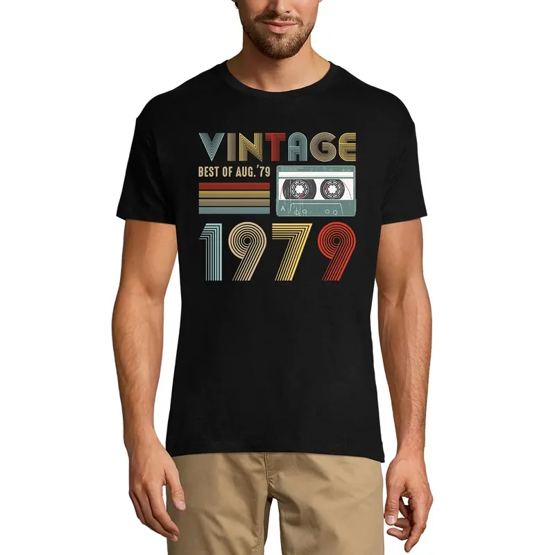 Ultrabasic Men's T-Shirt Vintage Best Of August 1979 - Retro 42Nd Birthday Gift Tee Shirt 2