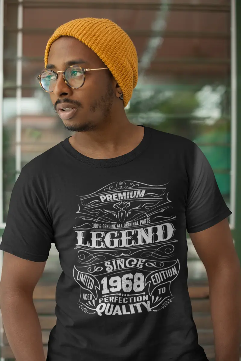 Ultrabasic Men's T-Shirt Vintage Premium Legend Since 1968 - 52Nd Birthday Gift Tee Shirt 2