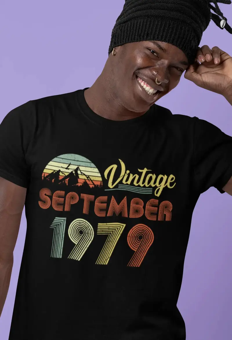Ultrabasic Men's T-Shirt Vintage September 1979 - Gift For 42Nd Birthday Tee Shirt 1