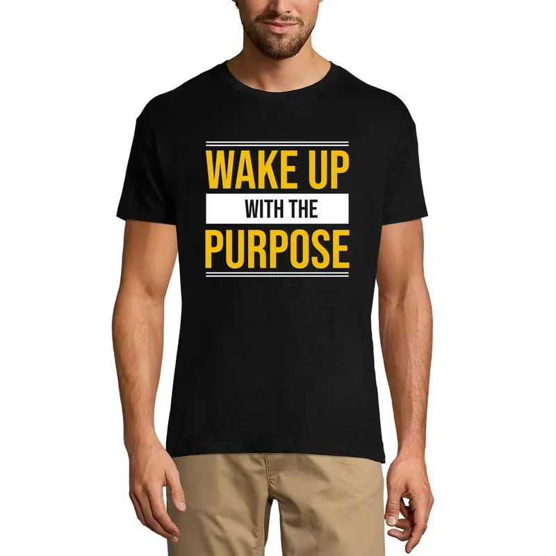Ultrabasic Men's T-Shirt Wake Up With The Purpose - Motivational Quote 1