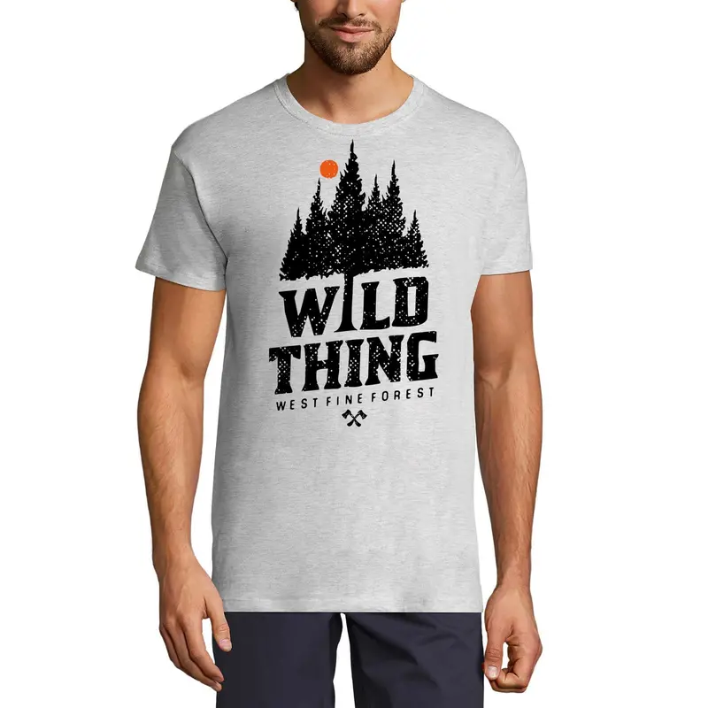 Ultrabasic Men's T-Shirt Wild Westfine Forest - Short Sleeve Tee Shirt 1