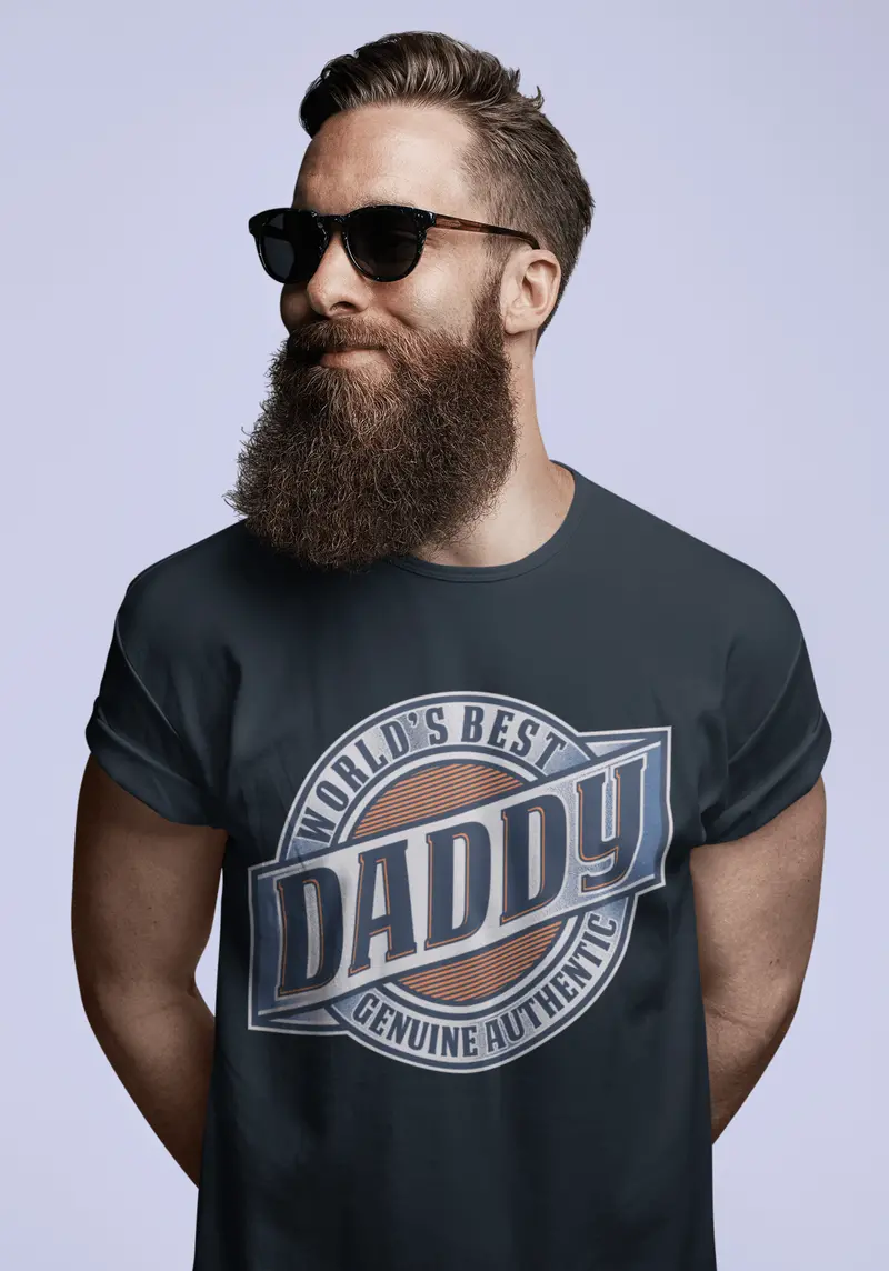 Ultrabasic Men's T-Shirt World Best Daddy Father's Day Vintage Casual Fabulous Gift 1