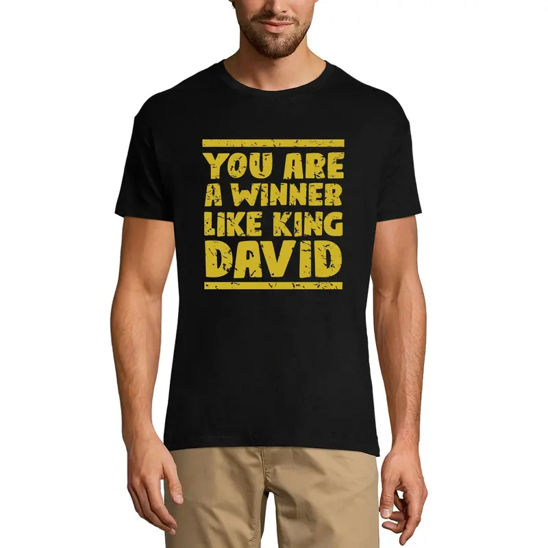 Ultrabasic Men's T-Shirt You Are A Winner Like King David - Motivational Shirt 1