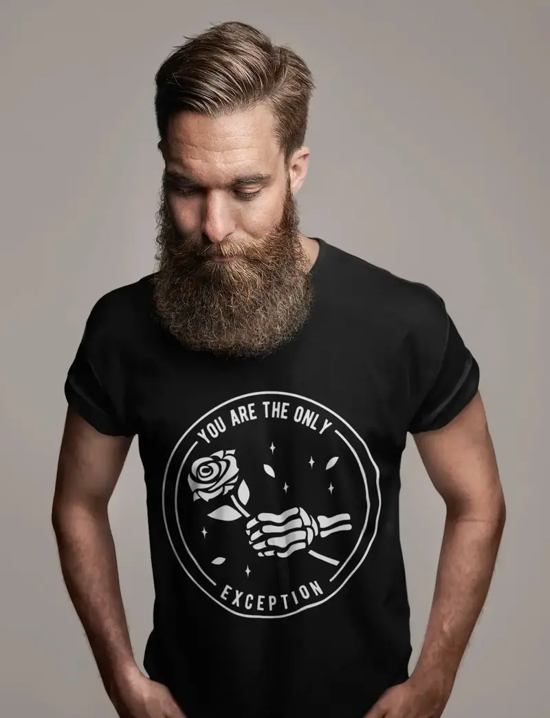 Ultrabasic Men's T-Shirt You Are The Only Exception - Rose Romantic Shirt For Men 1