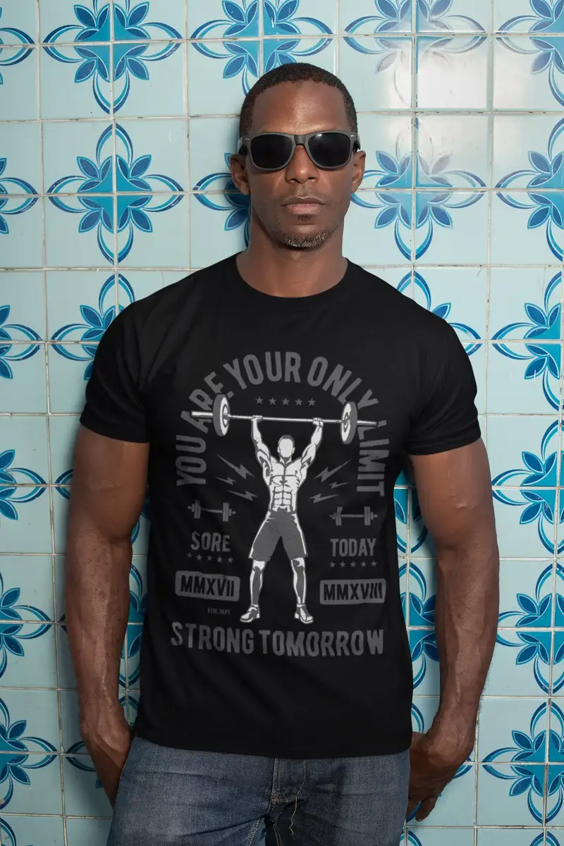 Ultrabasic Men's T-Shirt You Are Your Only Limit - Strong Tomorrow Tee Shirt 1