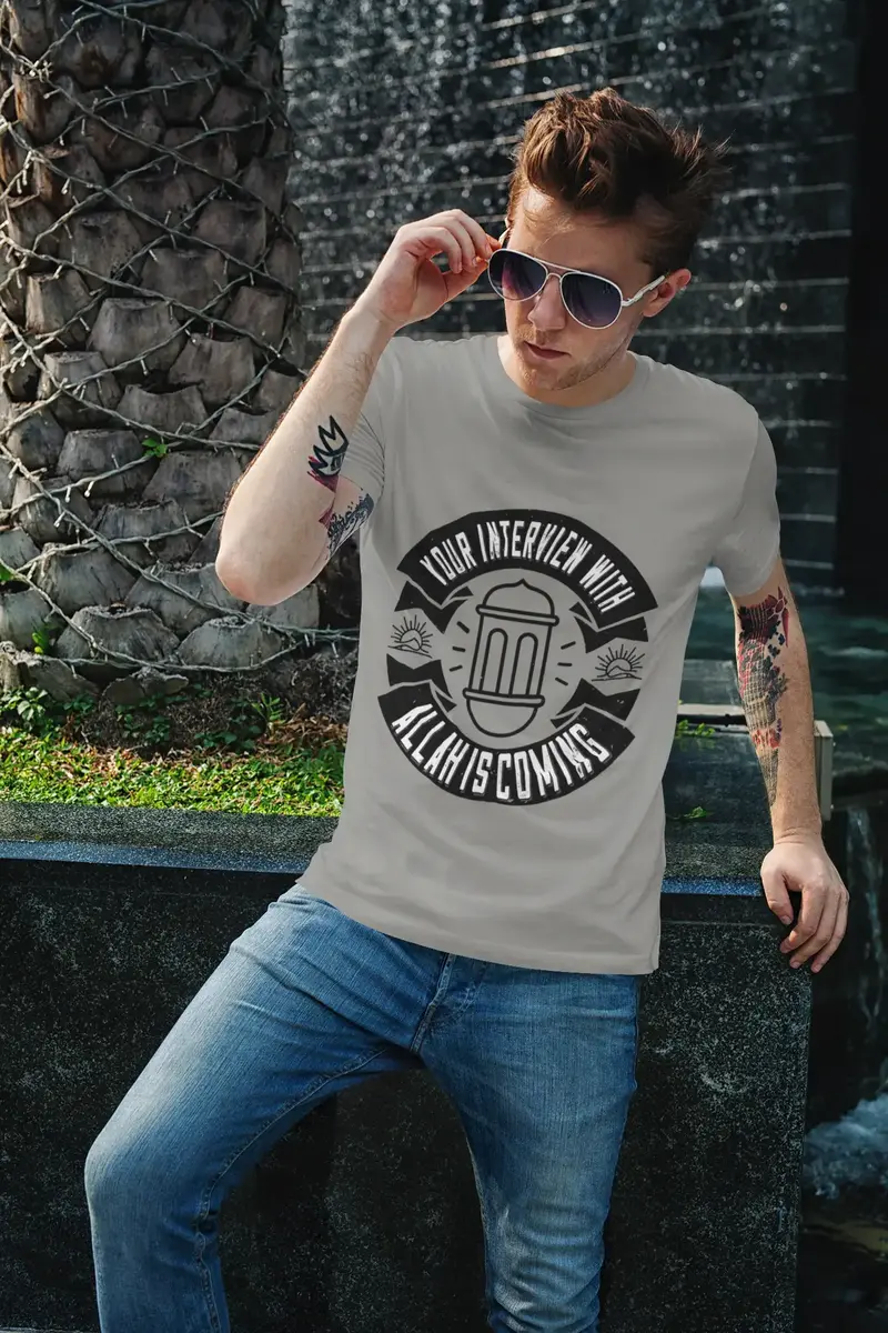 Ultrabasic Men's T-Shirt Your Interview With Allah Is Coming - Religious Quote 1