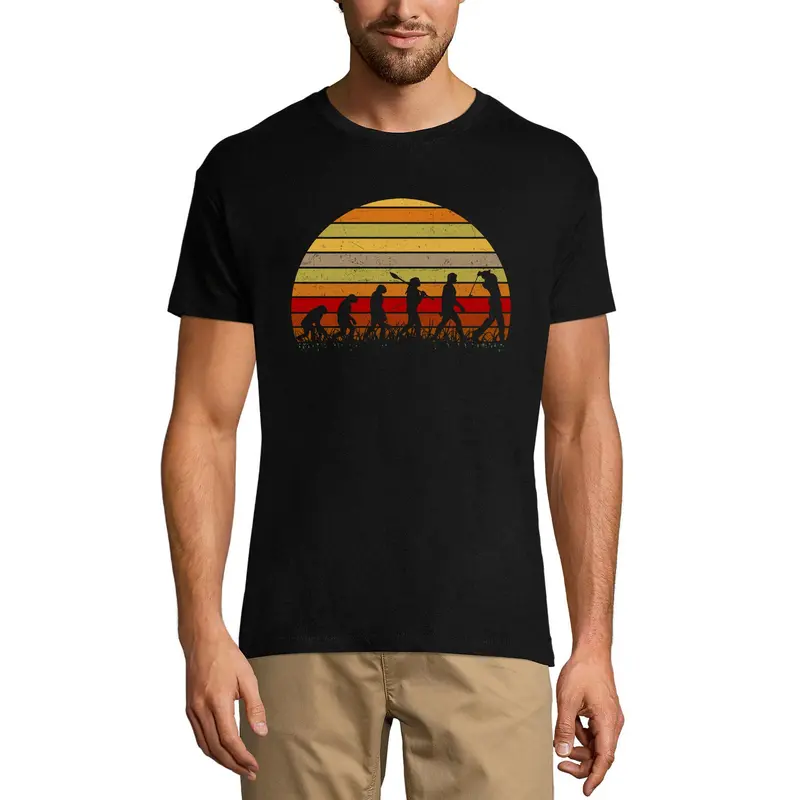 Ultrabasic Men's Vintage T-Shirt Golf Evolution Of Golfer - Funny Humor Sarcasm Tee Shirt 1