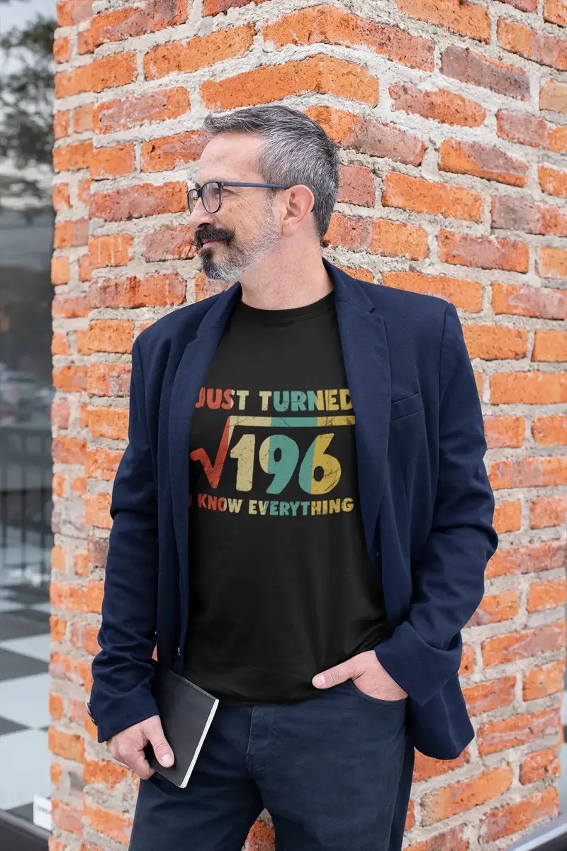 Ultrabasic Men's Vintage T-Shirt Just Turned 14 - I Know Everything Funny Nerd Tee Shirt For 14Th Birthday 1