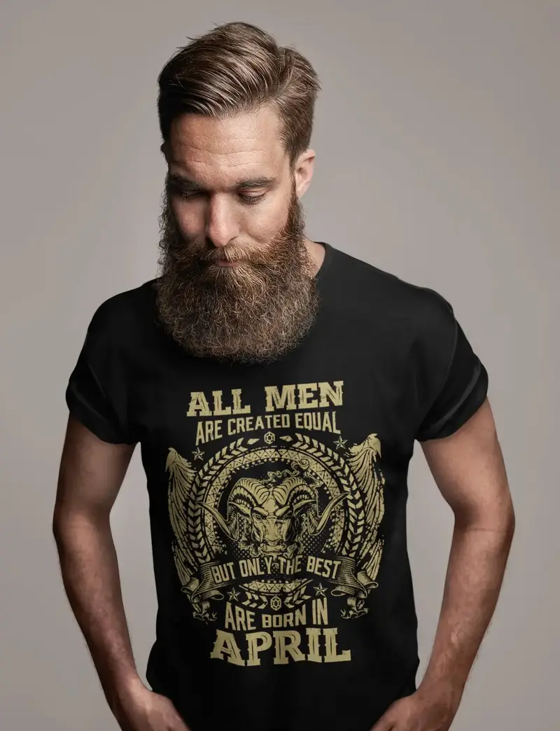 Ultrabasic Men's Vintage T-Shirt Only The Best Are Born In April - Birthday Gift Tee Shirt 1