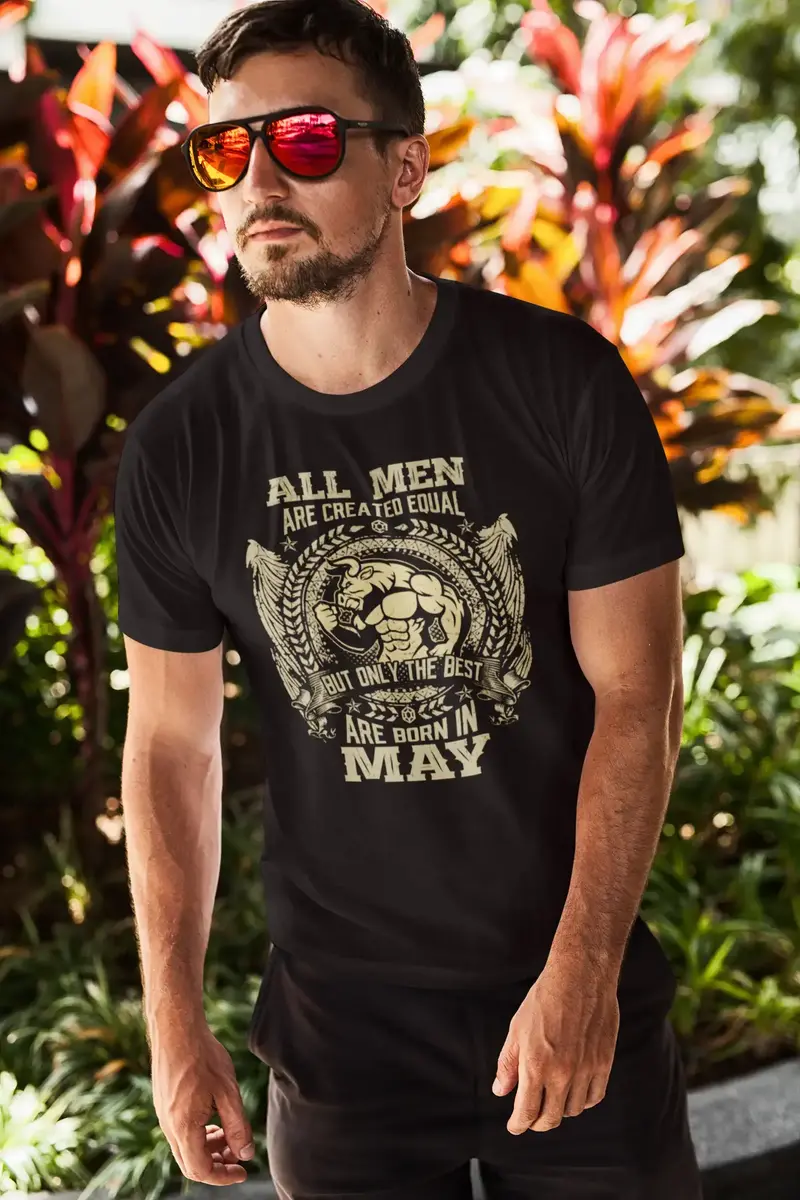 Ultrabasic Men's Vintage T-Shirt Only The Best Are Born In May - Birthday Gift Tee Shirt 1