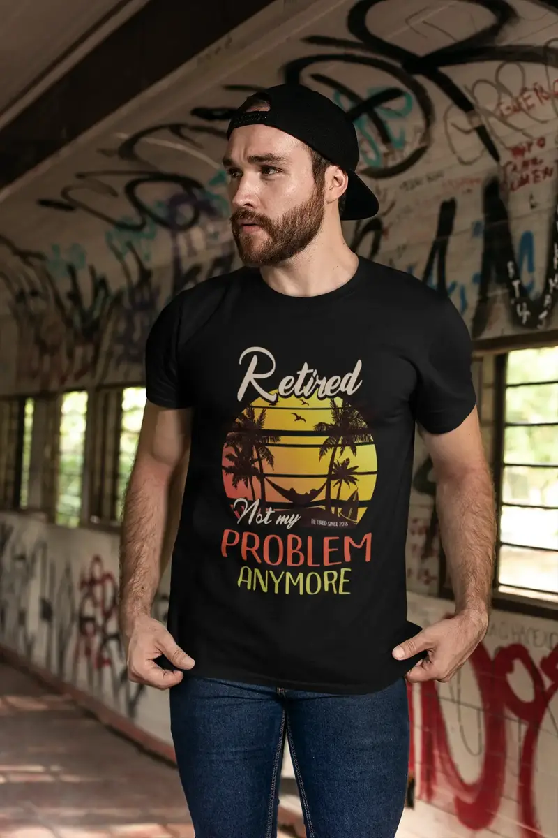 Ultrabasic Men's Vintage T-Shirt Retired Not My Problem Anymore - Funny Tee Shirt 1