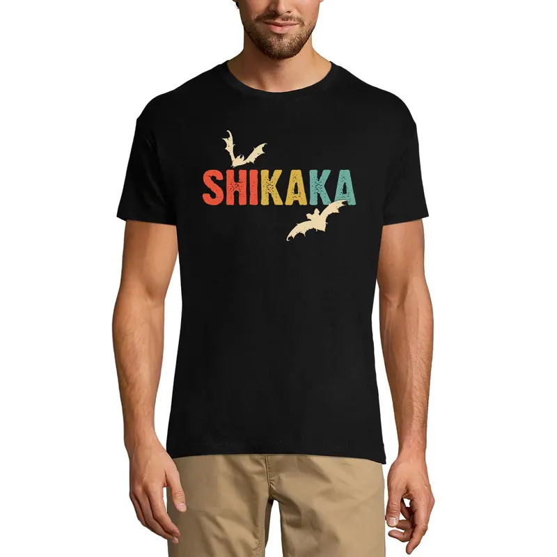 Ultrabasic Men's Vintage T-Shirt Shikaka - Albino Bat - Retro Movie Tee Shirt 2