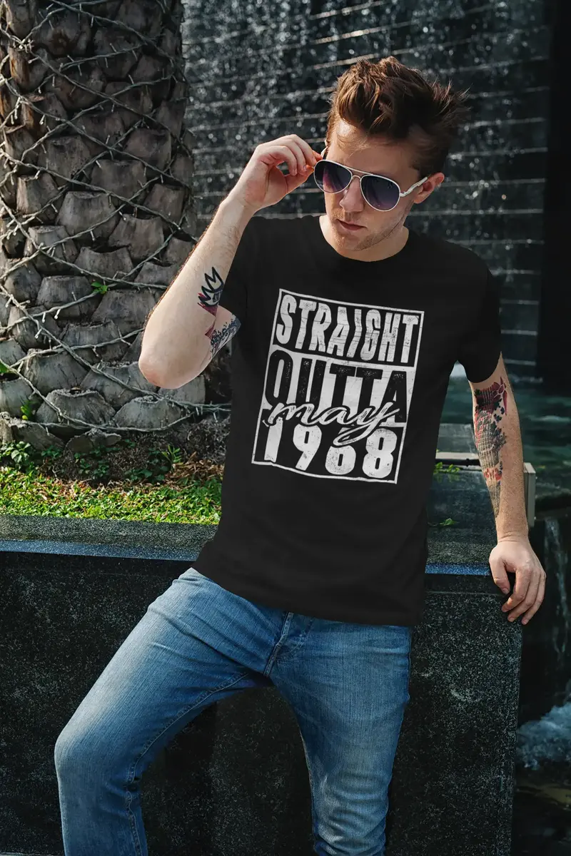 Ultrabasic Men's Vintage T-Shirt Straight Outta May 1968 - Gift For 52Nd Birthday 1