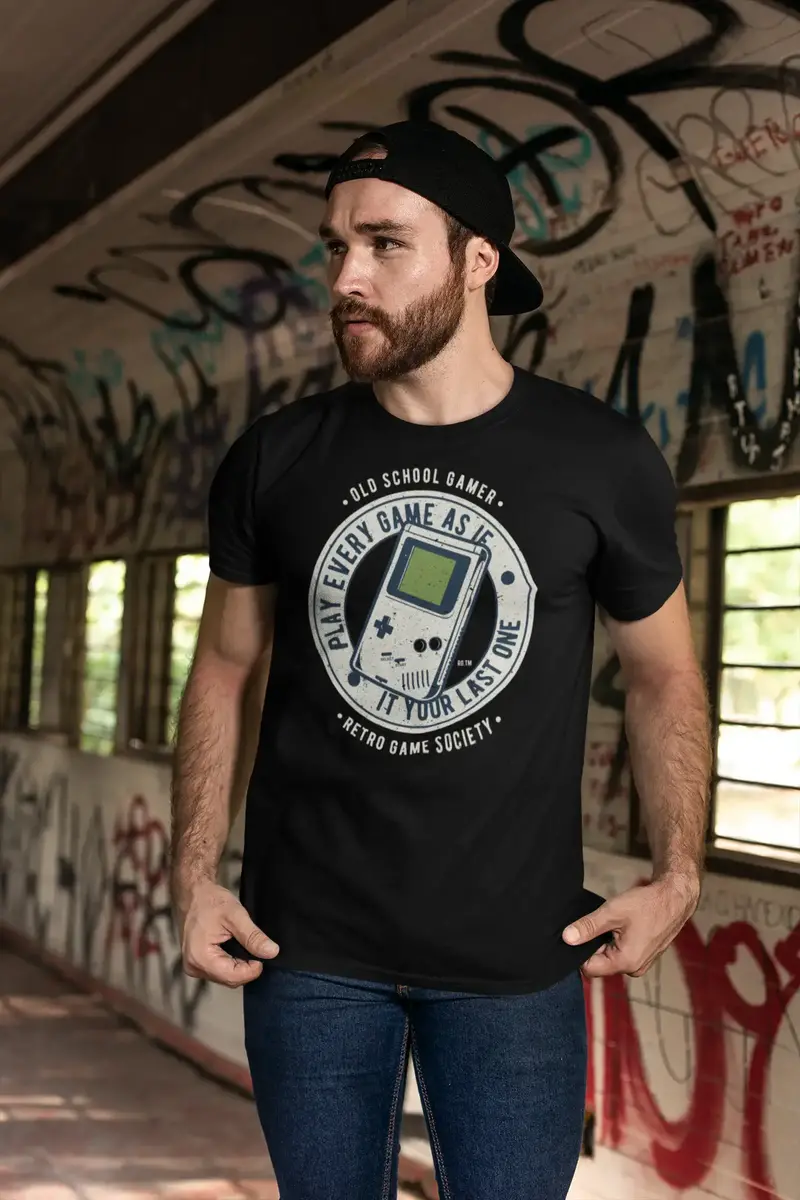 Ultrabasic Old School Gamer Men's T-Shirt - Retro Game Society - Gaming Tee 1