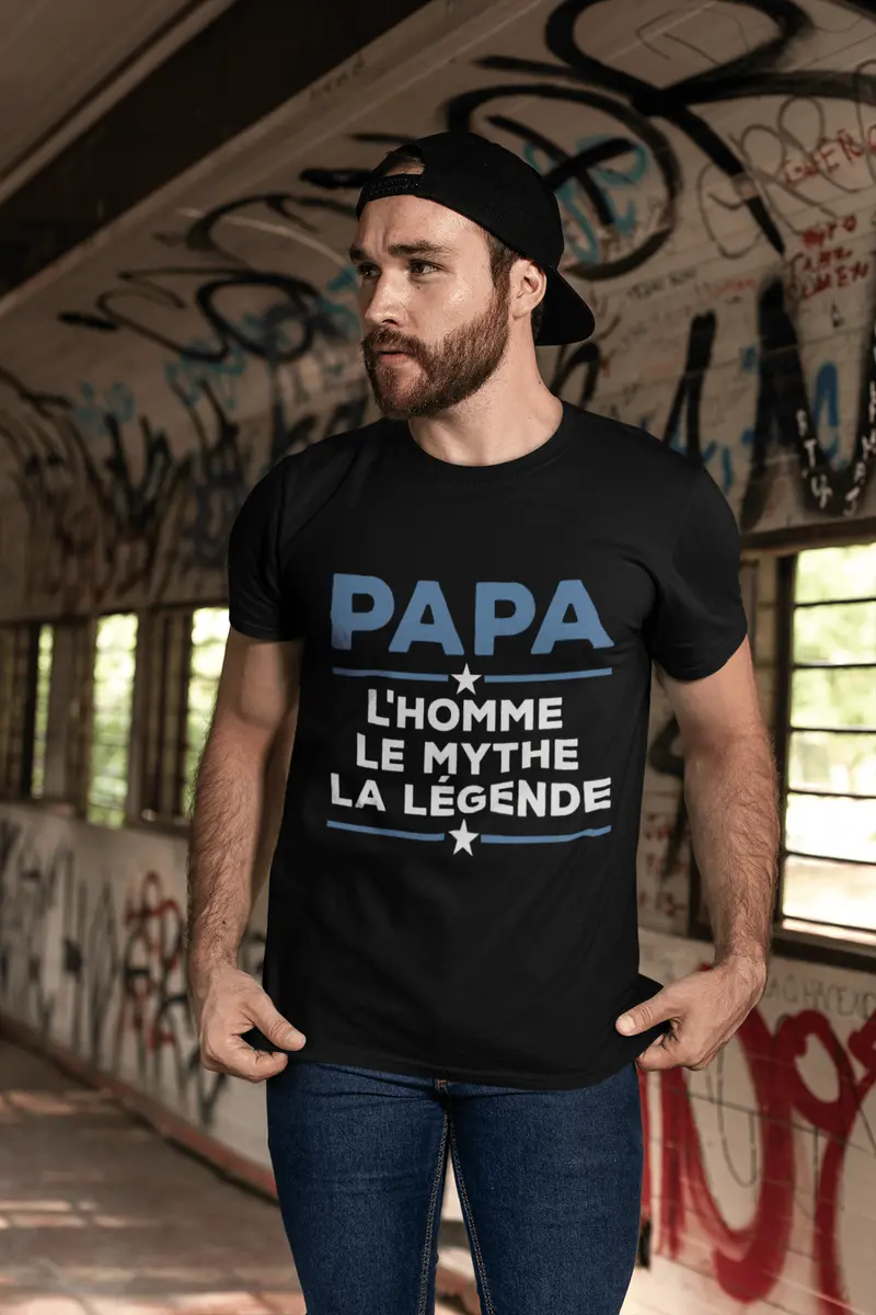 Ultrabasic Papa 1 L'homme Le Mythe La Légende T-Shirt Papa Tshirt Papa L'ours Shirt Le Pépé 1