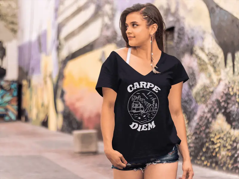Ultrabasic T-Shirt Bio Femme Carpe Diem - Le Printemps Dans La Ville - Nouveauté 2
