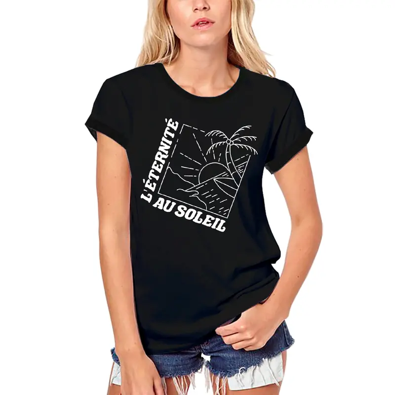 Ultrabasic T-Shirt Bio Femme L'éternité Au Soleil - La Vie En Mer 1