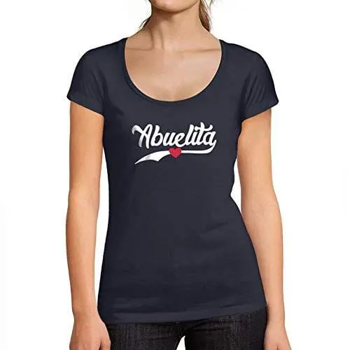 Ultrabasic - Tee-Shirt Femme Col Rond Décolleté Abuelita Est. 2018 1