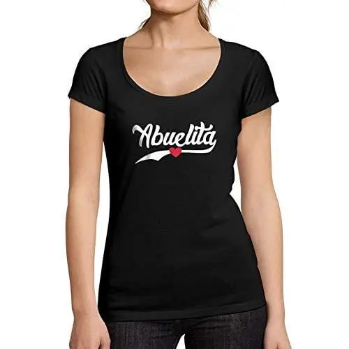 Ultrabasic - Tee-Shirt Femme Col Rond Décolleté Abuelita Est. 2018 1