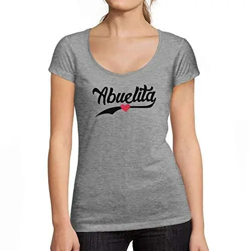 Ultrabasic - Tee-Shirt Femme Col Rond Décolleté Abuelita Est. 2018 1