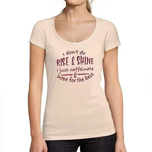 Ultrabasic - Tee-Shirt Femme Col Rond Décolleté Rise And Shine 1