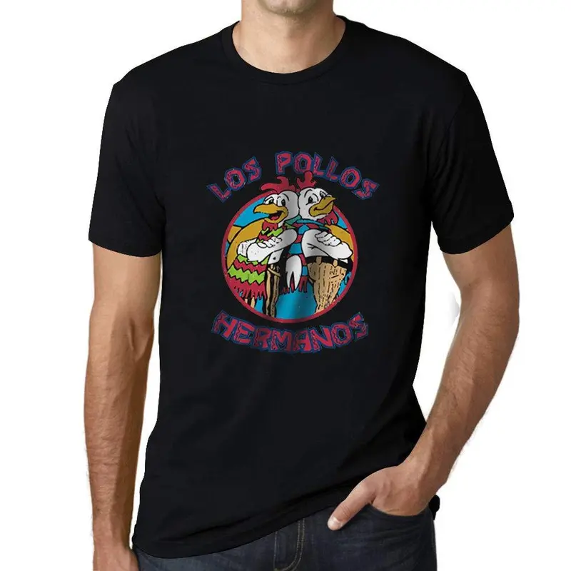 Ultrabasic - Unisex Graphic T-Shirt Los Pollos Hermanos Noir Profond 1