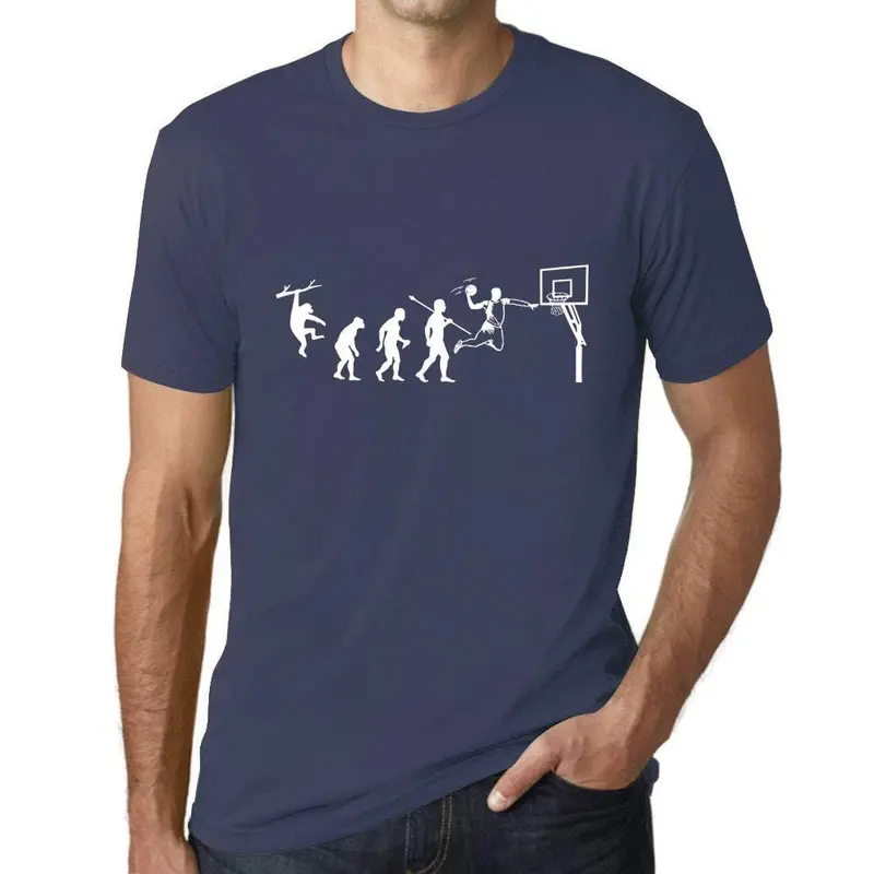 Ultrabasic - Unisex T-Shirt Graphique Évolution Du Basket Denim 2