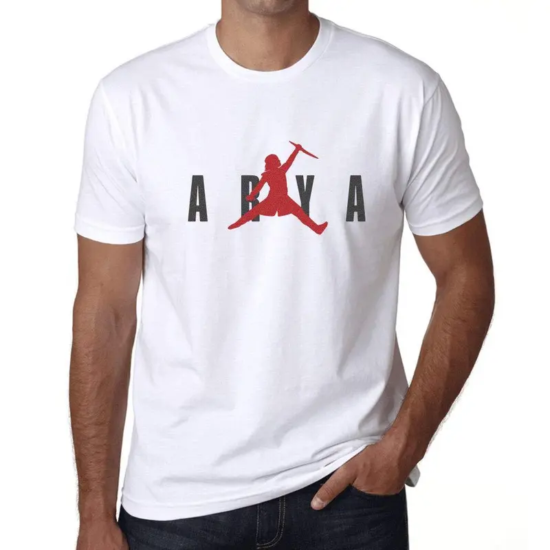 Ultrabasic - Unisexe Graphique Arya Avec Un Couteau Imprimé T-Shirt Blanco 1