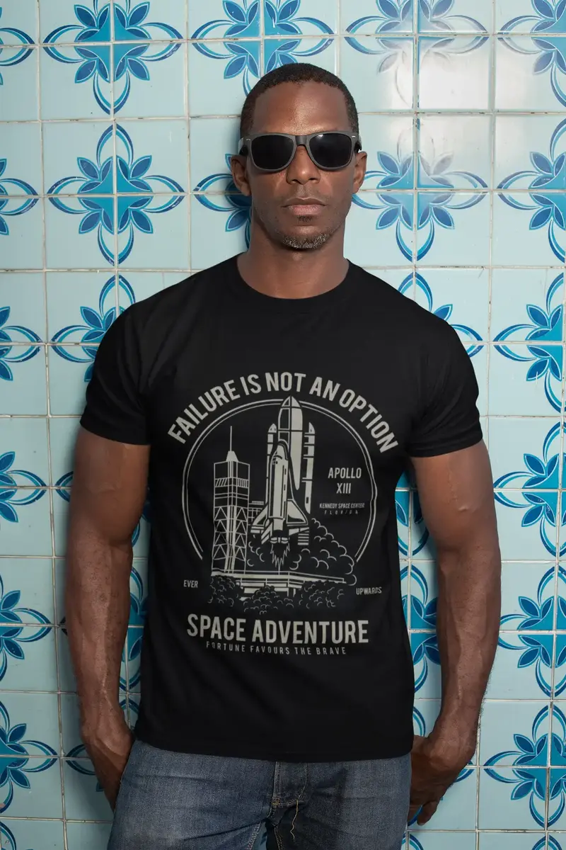 Ultrabasic Vintage Men's T-Shirt Failure Is Not An Option - Space Adventure 1
