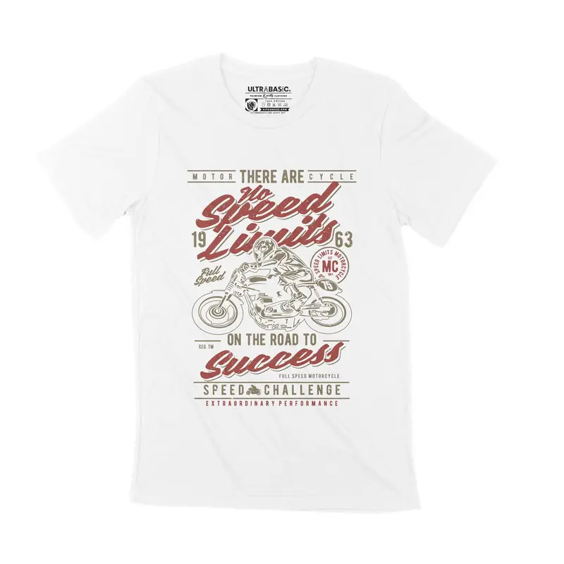 Ultrabasic Vintage Motorcycle Shirt For Men - No Speed Limits Since 1963 3
