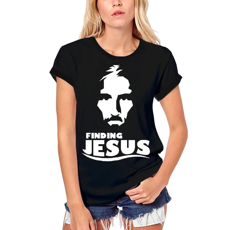 Ultrabasic Women's Organic Religious T-Shirt Finding Jesus - Bible Christ Shirt 1