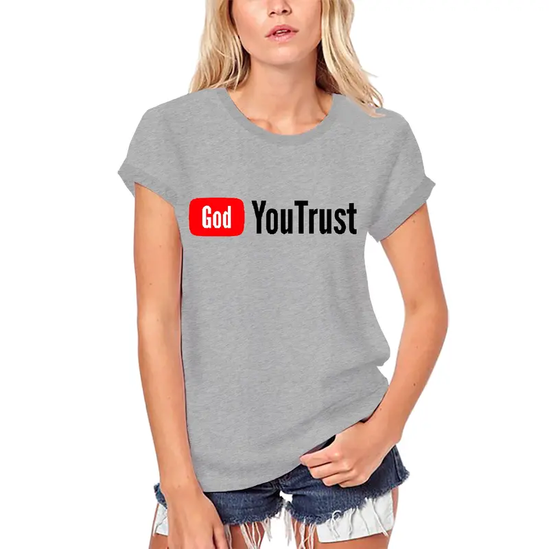 Ultrabasic Women's Organic Religious T-Shirt God You Trust - Christ Shirt 1