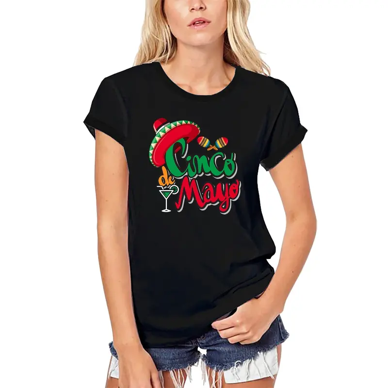Ultrabasic Women's Organic T-Shirt Cinco De Mayo - Funny Mexican Tradition Tee Shirt 1