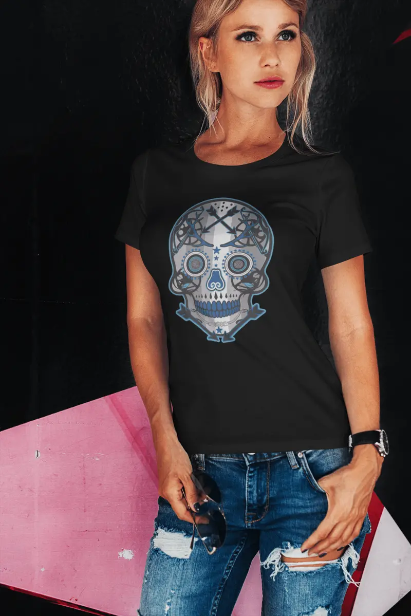 Ultrabasic Women's Organic T-Shirt - Cybermen - Cyber Skull Shirt For Women 1