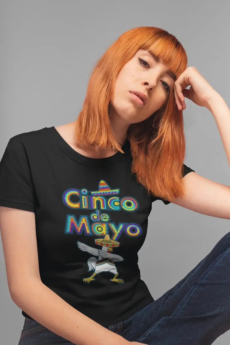 Ultrabasic Women's Organic T-Shirt Dabbing Cinco De Mayo - Funny Mexican Tee Shirt 1