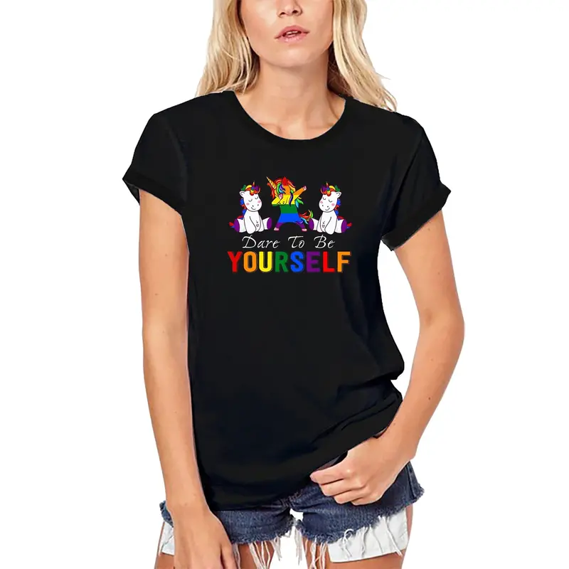 Ultrabasic Women's Organic T-Shirt Dare To Be Yourself - Lgbt Equality 1